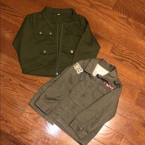 LOT of 2 kids Army/ Cargo jackets